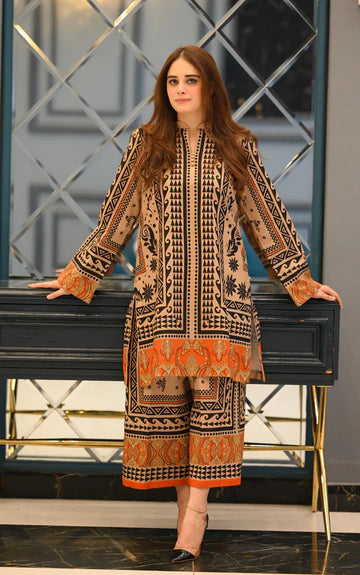 Printed Ethnic Co-Ord Set for Women | Stylish Kurta with Palazzo Pants 👖✨