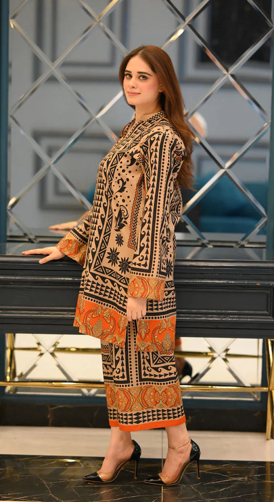 Printed Ethnic Co-Ord Set for Women | Stylish Kurta with Palazzo Pants 👖✨