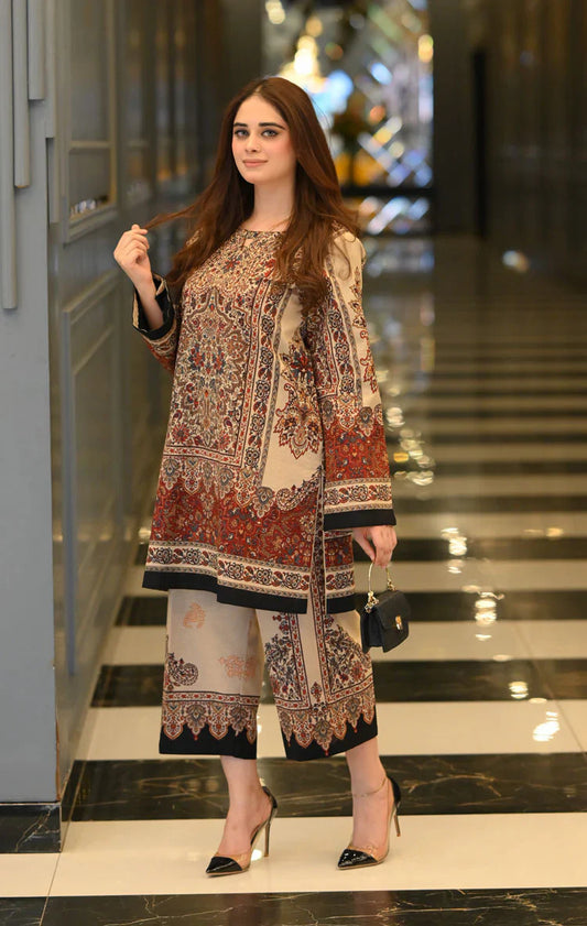 Elegant Printed Co-Ord Set for Women | Festive & Daily Wear Suit